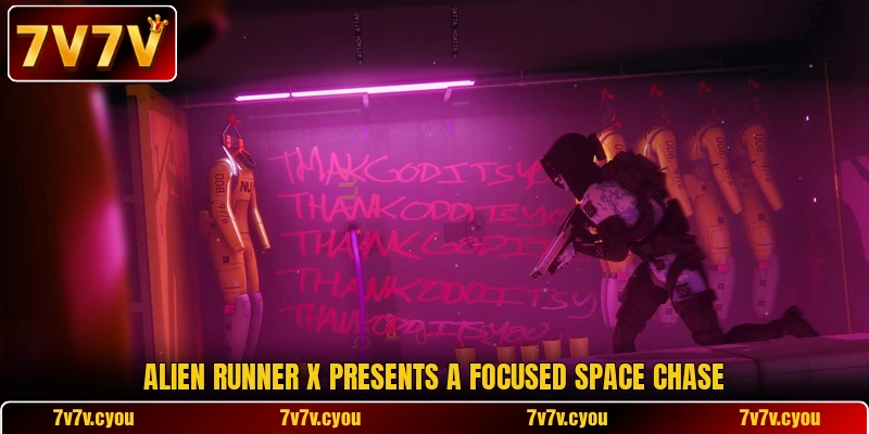Alien Runner X presents a focused space chase Alien Runner X presents a focused space chase