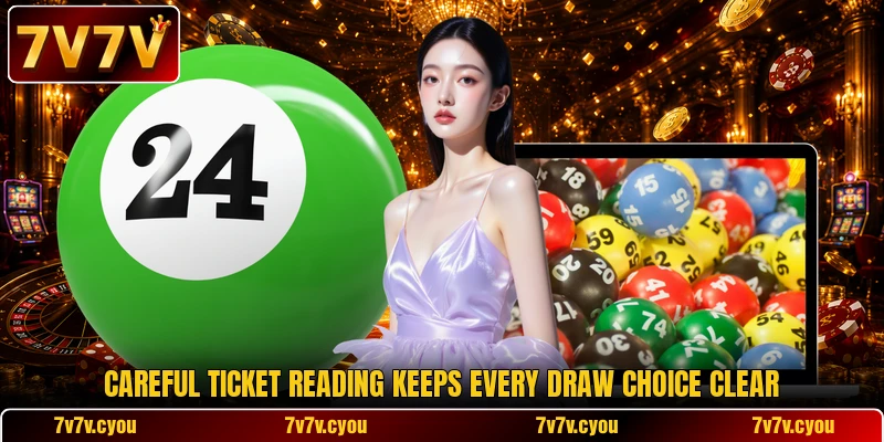 Careful ticket reading keeps every draw choice clear Careful ticket reading keeps every draw choice clear