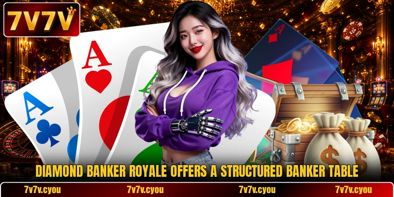 Diamond Banker Royale offers a structured banker table Diamond Banker Royale offers a structured banker table