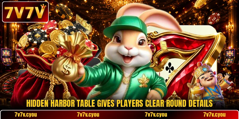 Hidden Harbor table gives players clear round details Hidden Harbor table gives players clear round details