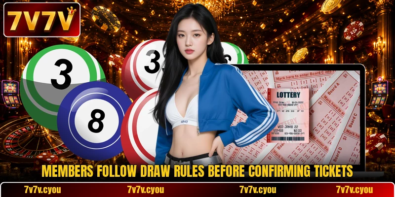 Members follow draw rules before confirming tickets Members follow draw rules before confirming tickets