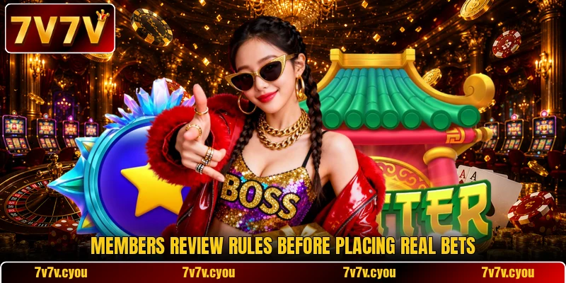 Members review rules before placing real bets Members review rules before placing real bets