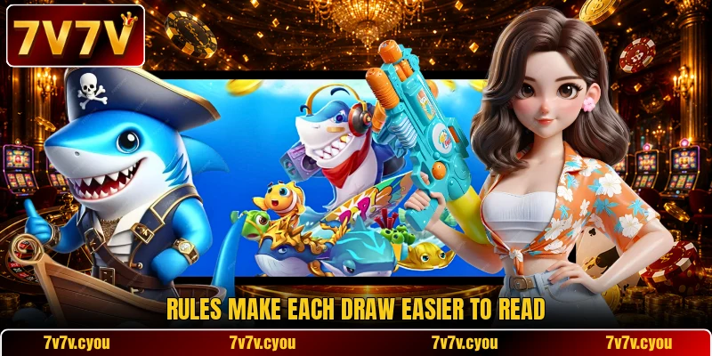 Rules make each draw easier to read Rules make each draw easier to read