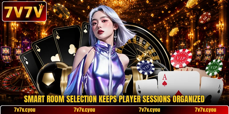 Smart room selection keeps player sessions organized Smart room selection keeps player sessions organized